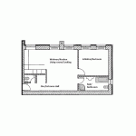 Floor Plan of One-Bedroom Superior Apartment